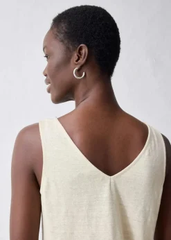 Outlet Tanktop aus reinem Leinen Damen Shirts & Tops