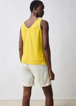 Hot Tanktop aus reinem Leinen Damen Shirts & Tops