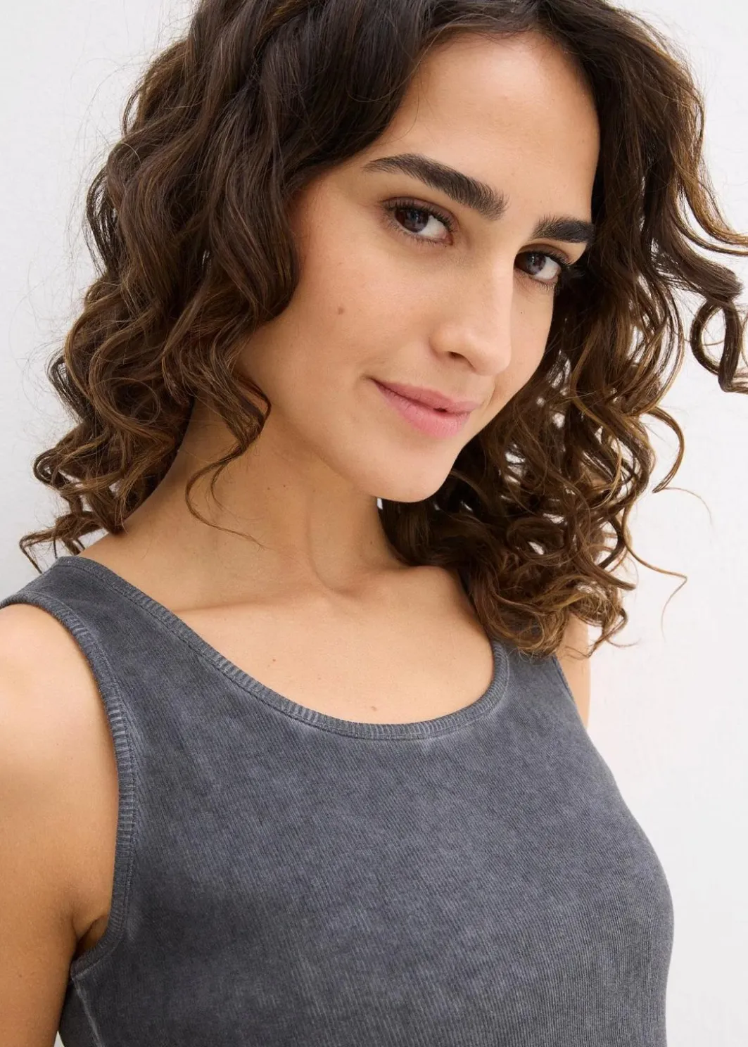 Damen bonprix Shirts & Tops|Nachhaltigere Materialien|Tanktop aus reiner Bio-Baumwolle