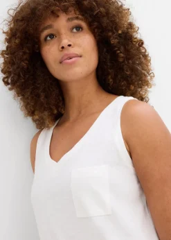 Clearance Tanktop aus reiner Bio-Baumwolle (2er Pack) Damen Nachhaltigere Materialien|Shirts & Tops