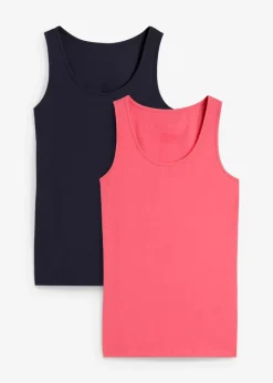 Damen bonprix Shirts & Tops|Unterhemden|Tanktop, (2er Pack)