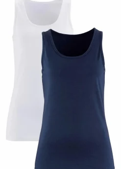 Discount Tanktop, (2er Pack) Damen Shirts & Tops|Unterhemden