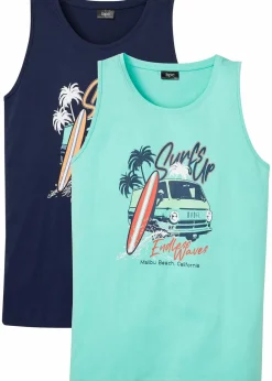 Sale Tanktop (2er Pack) Herren Strandmode|Große Größen