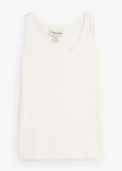 New Tanktop mit Seidenanteil Damen Premium|Shirts & Tops