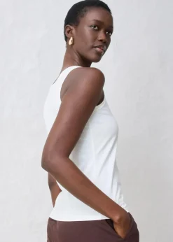 New Tanktop mit Seidenanteil Damen Premium|Shirts & Tops