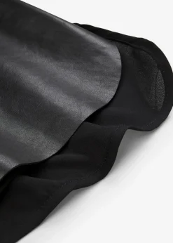 Damen bonprix Premium|Shirts & Tops|Tanktop mit Vorderseite aus Lammnappa-Leder