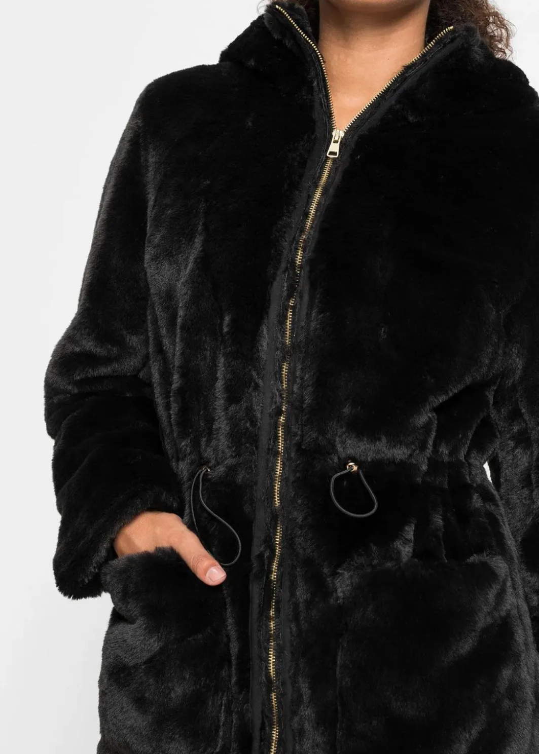 Damen bonprix Jacken & Mäntel|Teddyfell-Mantel