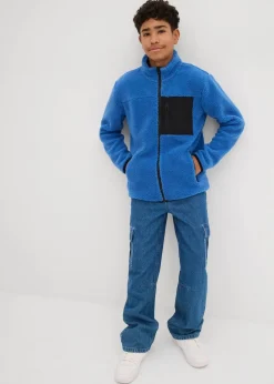 Kinder bonprix Jungen 9-16 Jahre·Bademode|Jungen 9-16 Jahre·Sweat & Strick|Teddy-Fleece Jacke