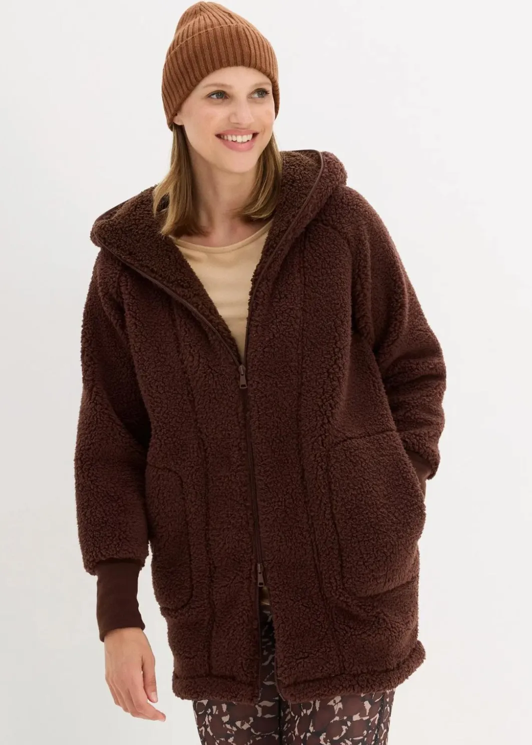 Damen bonprix Jacken & Mäntel|Sweat|Teddy-Fleece Jacke