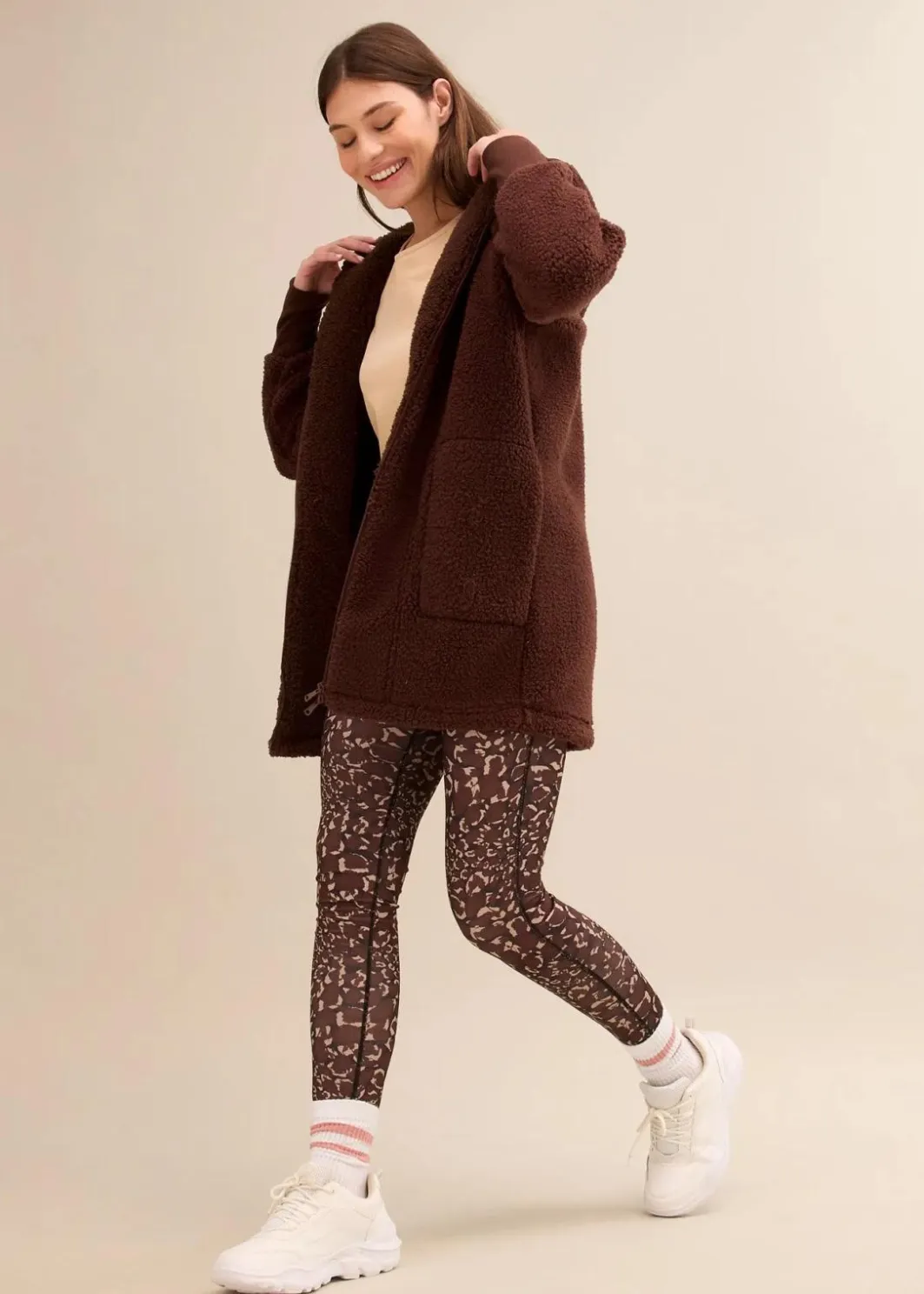 Damen bonprix Jacken & Mäntel|Sweat|Teddy-Fleece Jacke