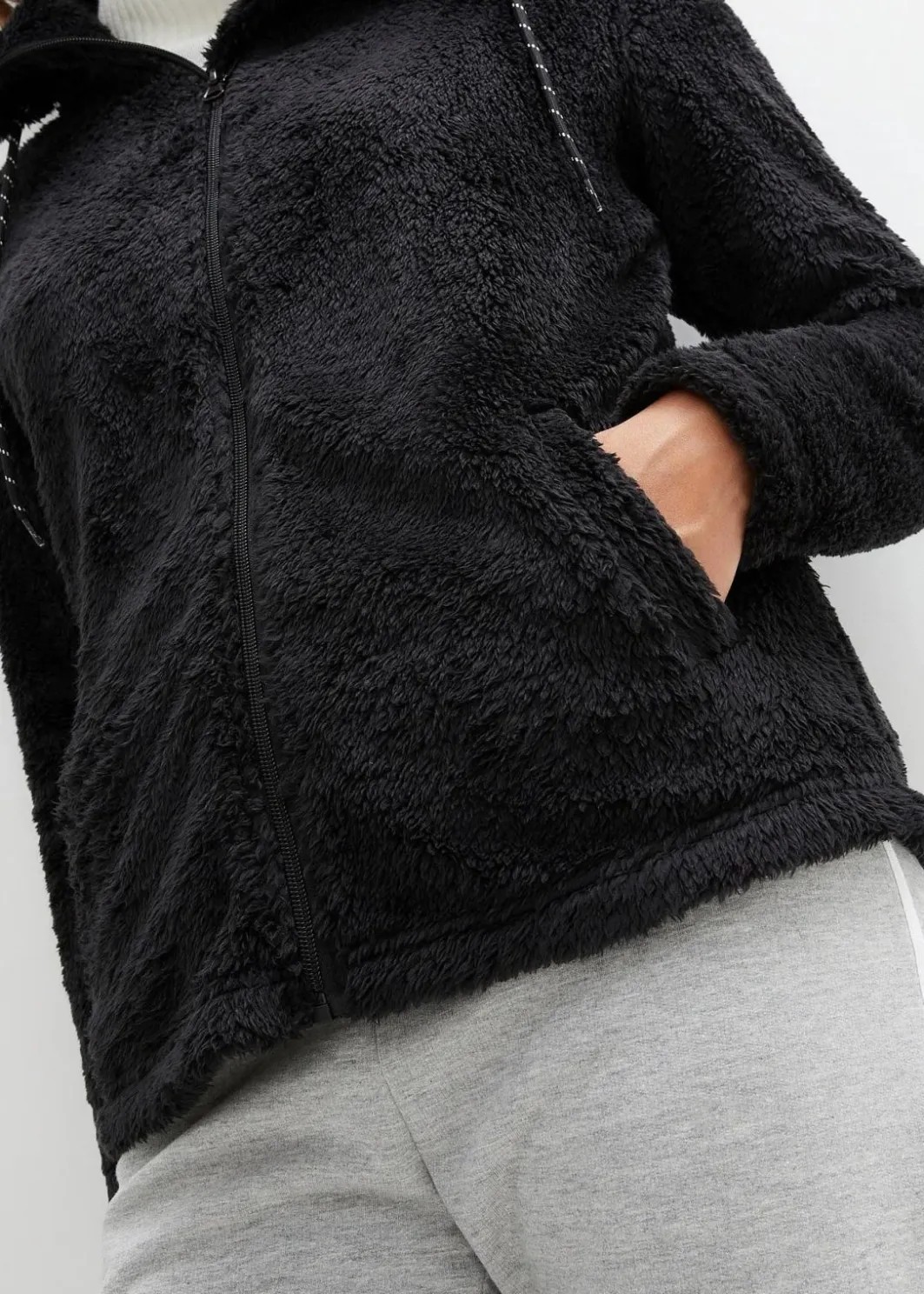 Damen bonprix Jacken & Mäntel|Sweat|Teddy-Fleece Jacke