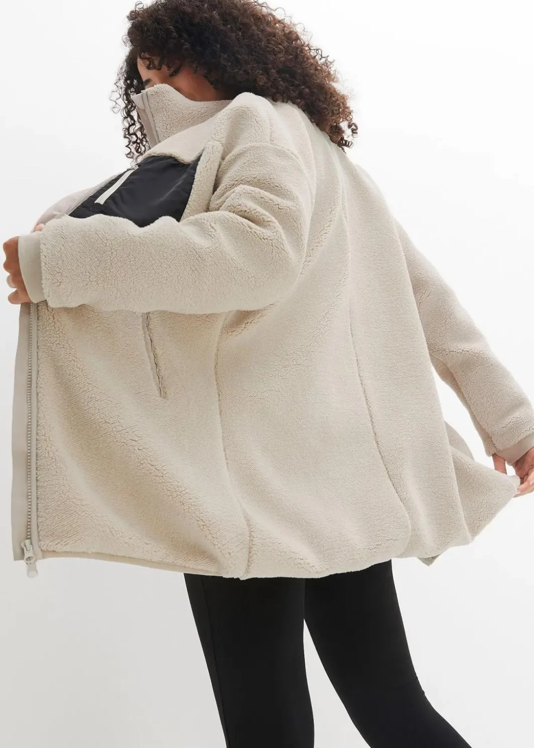Damen bonprix Jacken & Mäntel|Sweat|Teddy-Fleece Jacke