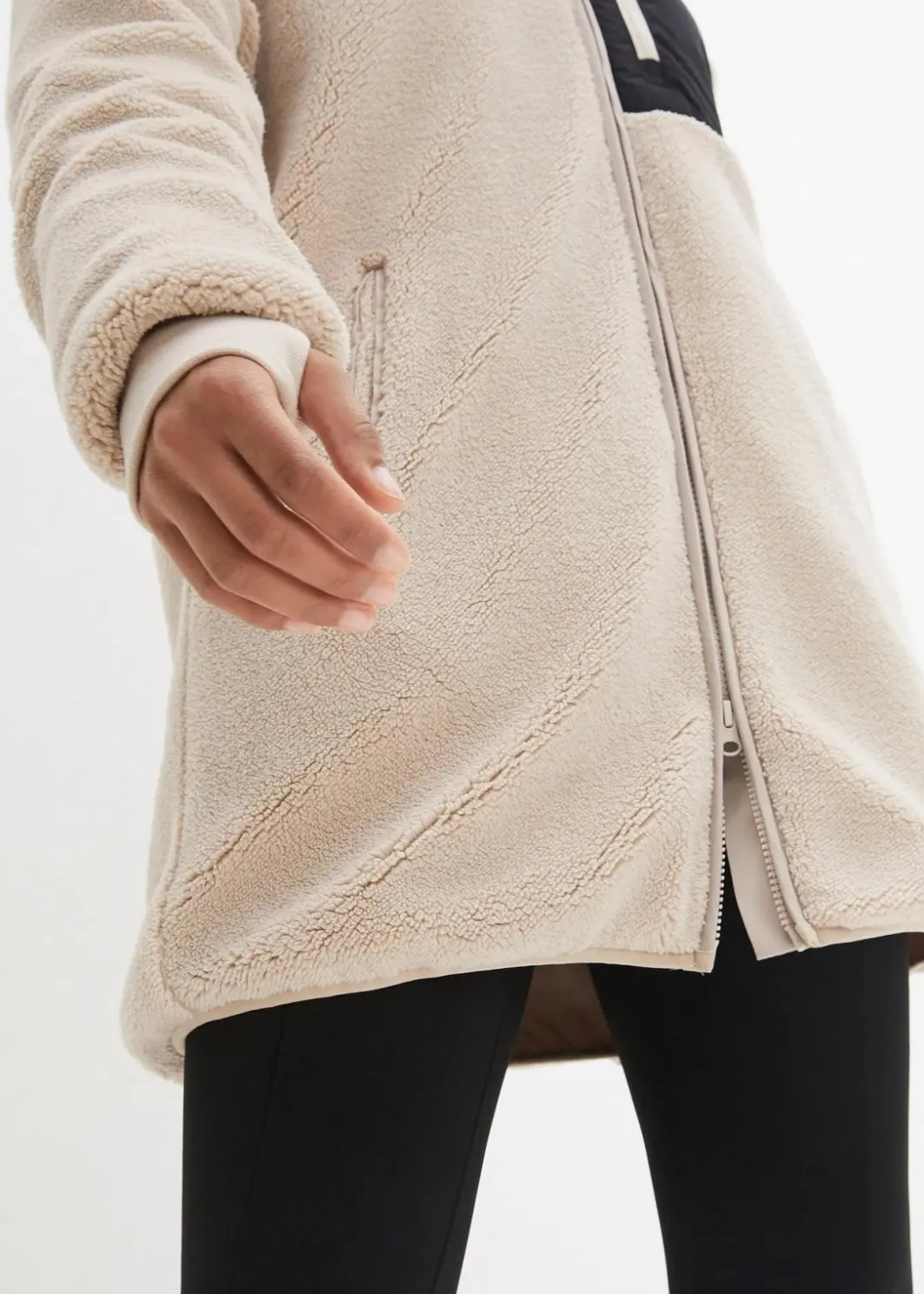 Damen bonprix Jacken & Mäntel|Sweat|Teddy-Fleece Jacke