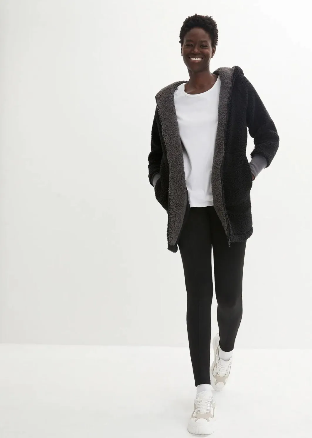 Teddy-Fleece Jacke Damen Bekleidung·Blusen & Tuniken|Bekleidung·Hosen