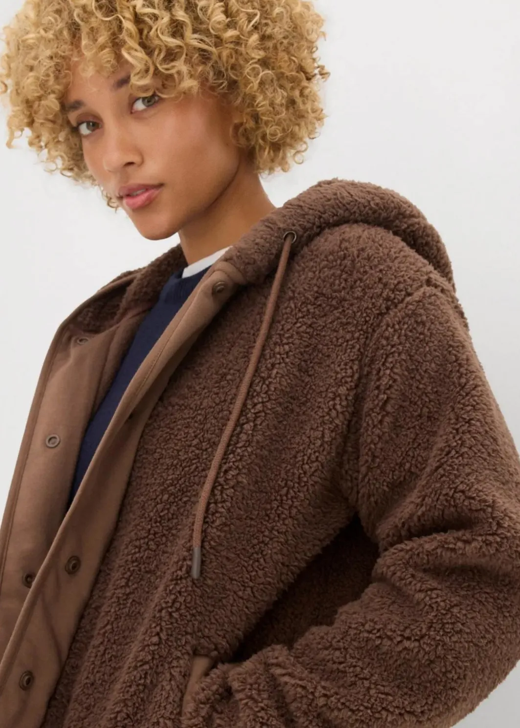 Damen bonprix Jacken & Mäntel|Sweat|Teddy-Fleece Jacke