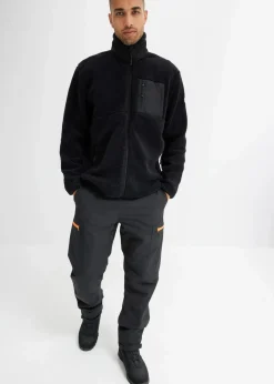 Herren bonprix Große Größen|Outdoorbekleidung|Teddy-Fleece Jacke