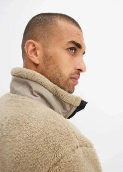 Outlet Teddy-Fleece Jacke Herren Sweat|Jacken & Mäntel