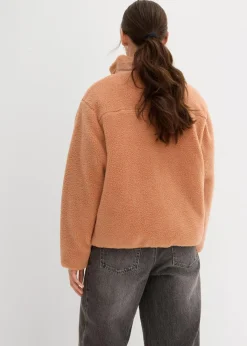 Damen bonprix Nachhaltigere Materialien|Sweat|Teddy-Fleece Jacke
