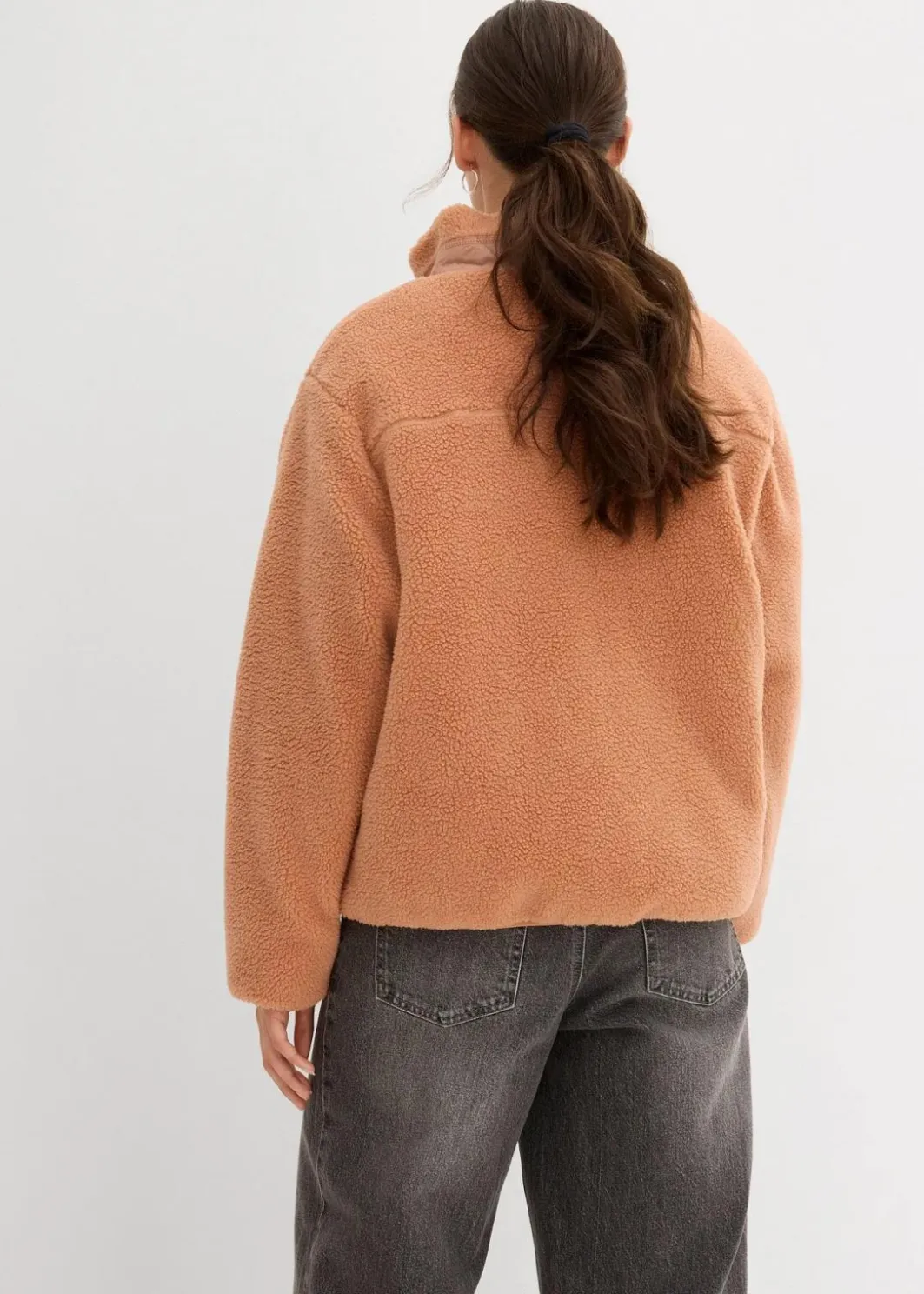 Damen bonprix Nachhaltigere Materialien|Sweat|Teddy-Fleece Jacke