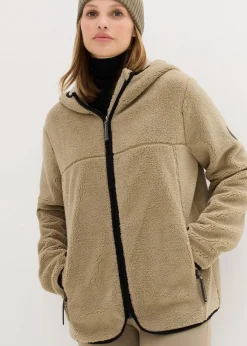 Discount Teddy-Fleece Jacke mit Kapuze Damen Jacken & Mäntel|Sweat