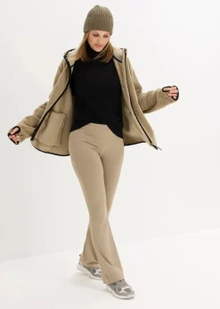 Discount Teddy-Fleece Jacke mit Kapuze Damen Jacken & Mäntel|Sweat