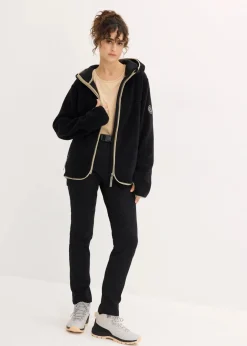 Outlet Teddy-Fleece Jacke mit Kapuze Damen Bekleidung·Blusen & Tuniken|Bekleidung·Hosen