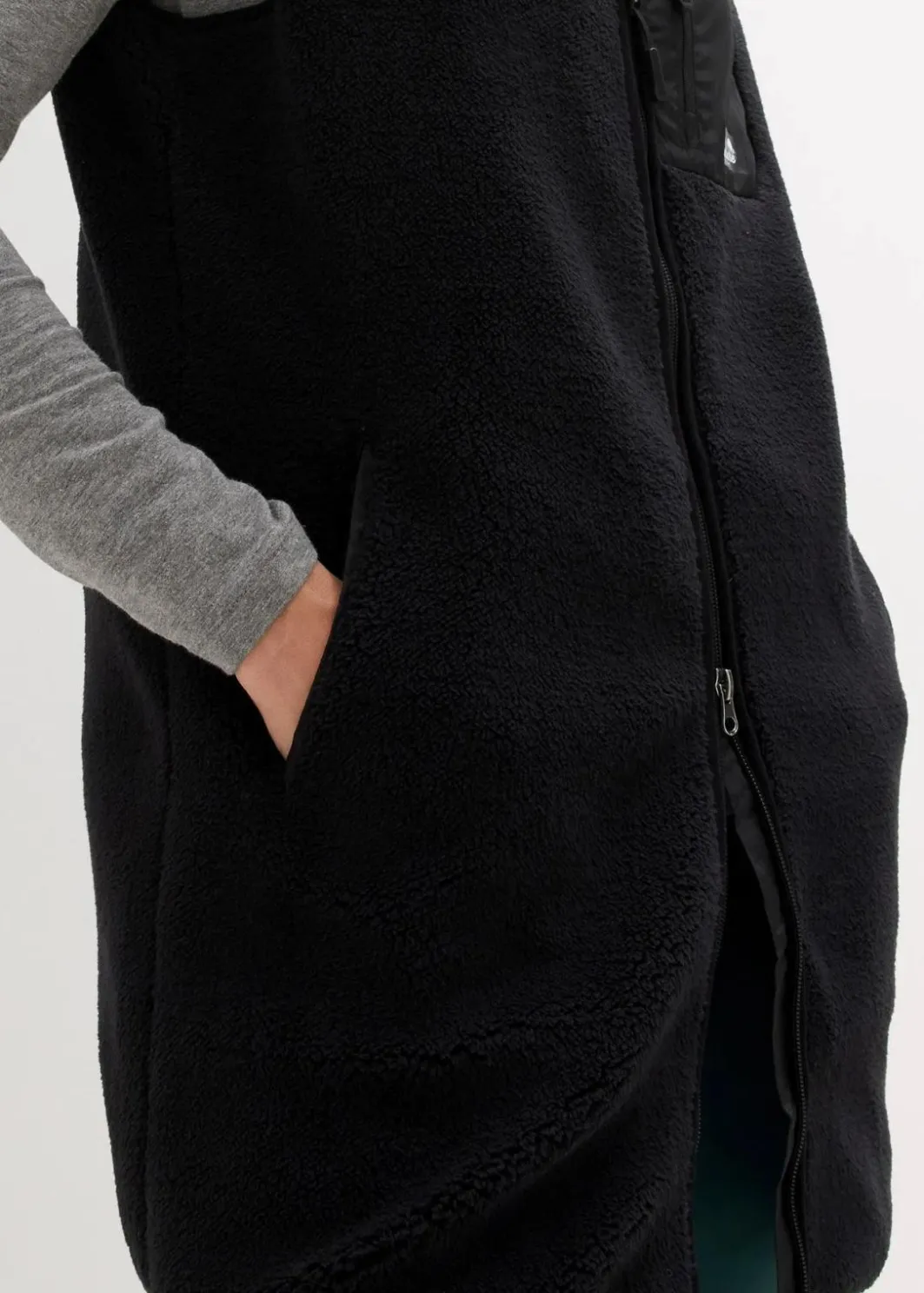 Damen bonprix Jacken & Mäntel|Sweat|Teddy-Fleece Weste