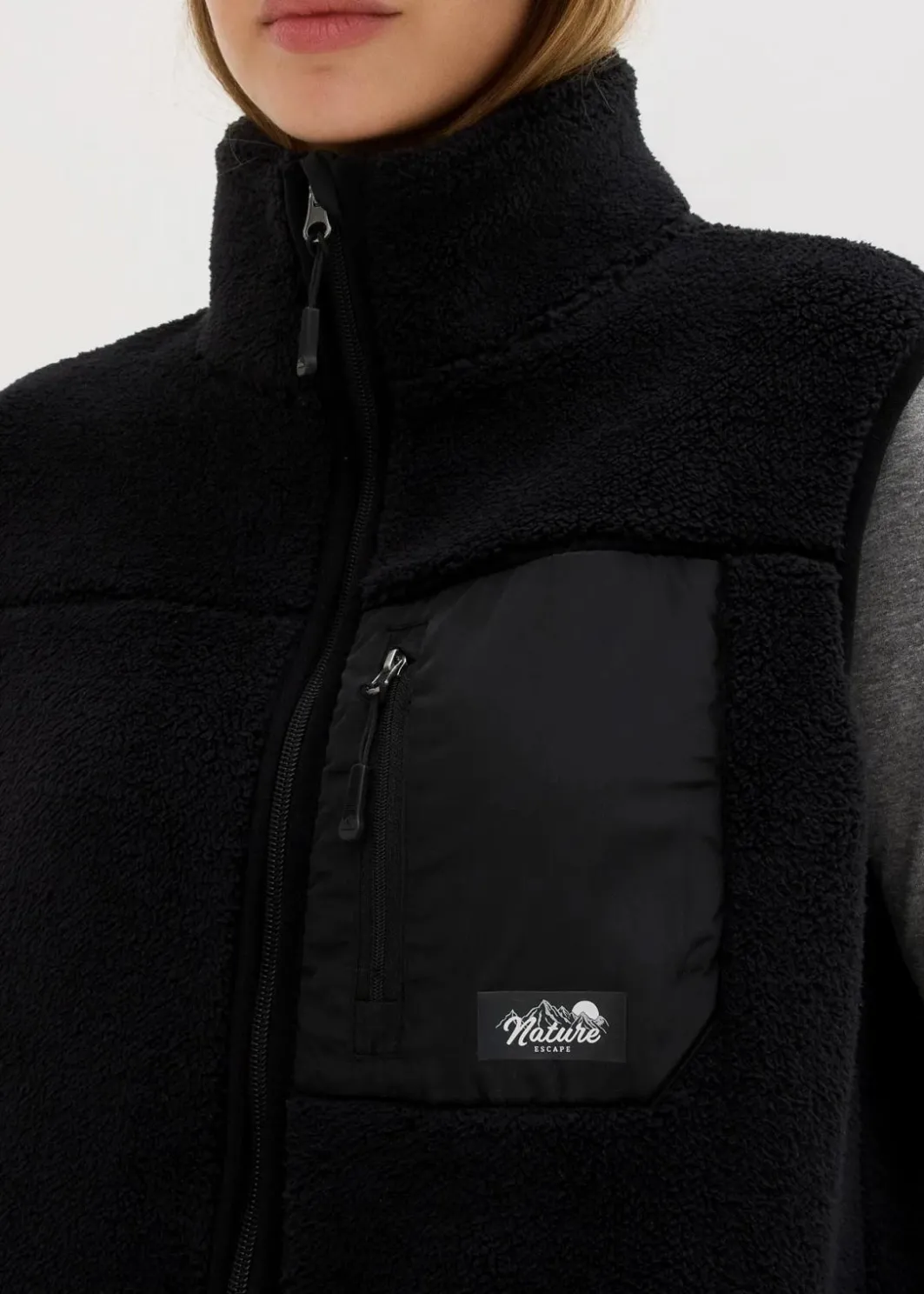 Damen bonprix Jacken & Mäntel|Sweat|Teddy-Fleece Weste
