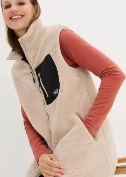 Damen bonprix Bekleidung·Blusen & Tuniken|Bekleidung·Hosen|Teddy-Fleece Weste