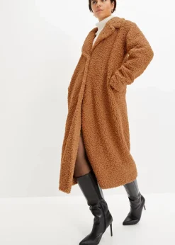 New Teddyfleece-Mantel Damen Bekleidung·Hosen|Jacken & Mäntel
