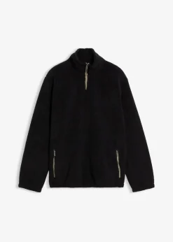 New Teddy-Fleecepullover mit praktischen Reißverschlusstaschen Herren Große Größen|Sweat