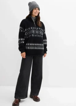Sale Teddy-Fleeceshirt Damen Sweat|Bekleidung·Blusen & Tuniken