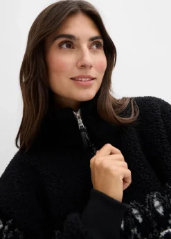 Sale Teddy-Fleeceshirt Damen Sweat|Bekleidung·Blusen & Tuniken
