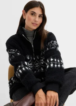 Sale Teddy-Fleeceshirt Damen Sweat|Bekleidung·Blusen & Tuniken