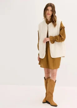 Damen bonprix Jacken & Mäntel|Sweat|Teddy-Weste