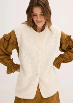 Damen bonprix Jacken & Mäntel|Sweat|Teddy-Weste