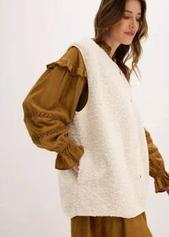 Damen bonprix Jacken & Mäntel|Sweat|Teddy-Weste