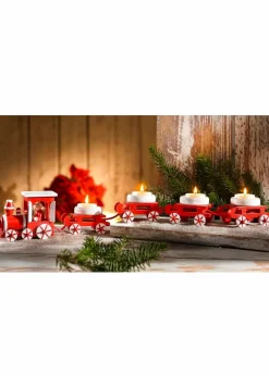 Best Teelichthalter in Weihnachtszug-Design (5-tlg.Set) Kerzenhalter|Wohnaccessoires