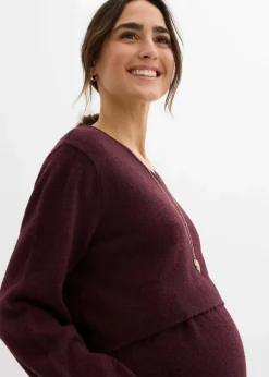 Discount 2-teiliges Umstands-Strickset aus Pullover und Rock Damen Bekleidung·Blazer|Nachhaltigere Materialien