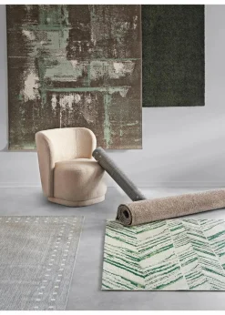 bonprix Veloursteppiche|Teppich mit malerischem Motiv