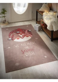 bonprix Veloursteppiche|Weihnachtsdeko & -Textilien·Wohntextilien|Teppich mit Weihnachtsmotiv