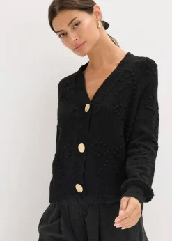 New Texturierte Strickjacke Damen Bekleidung·Umstandsmode|Pullover & Strickjacken