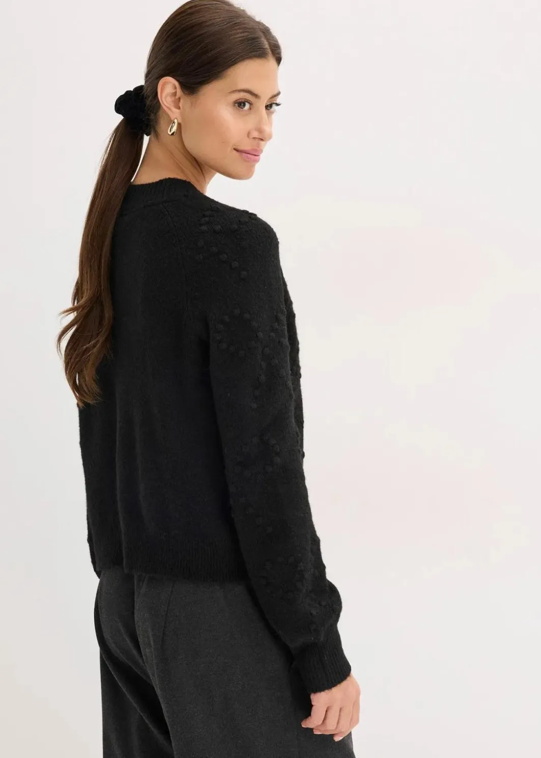 New Texturierte Strickjacke Damen Bekleidung·Umstandsmode|Pullover & Strickjacken
