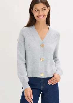Damen bonprix Bekleidung·Umstandsmode|Pullover & Strickjacken|Texturierte Strickjacke