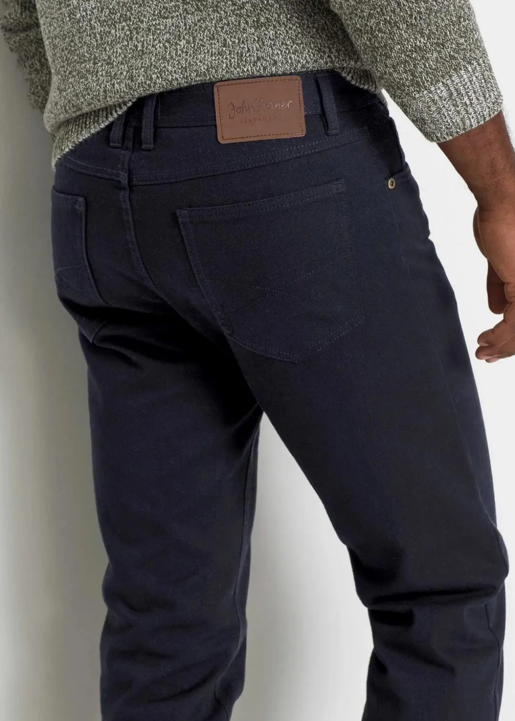 Herren bonprix Jeans|Thermobekleidung|Thermo Classic Fit Jeans mit kuscheligem Flanellfutter, Straight