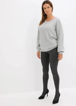 Damen bonprix Wäsche·Socken & Strumpfhosen|Thermounterwäsche|Thermo Fleece Strumpfhose aus Glitzergarn