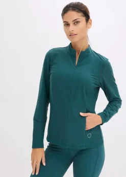 Sale Thermo Funktionsjacke mit halben Reißverschluss, schnelltrocknend Damen Jacken & Mäntel|Sportbekleidung