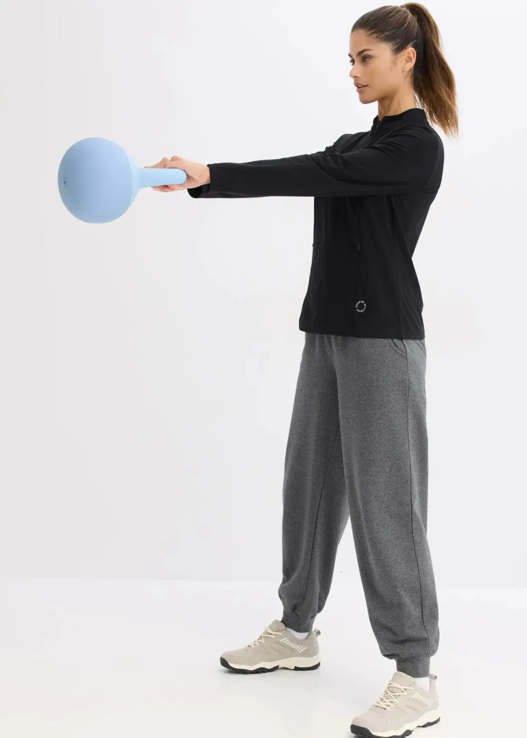 Damen bonprix Bekleidung·Sweat|Nachhaltigere Materialien|Thermo Funktionsjacke mit halben Reißverschluss, schnelltrocknend