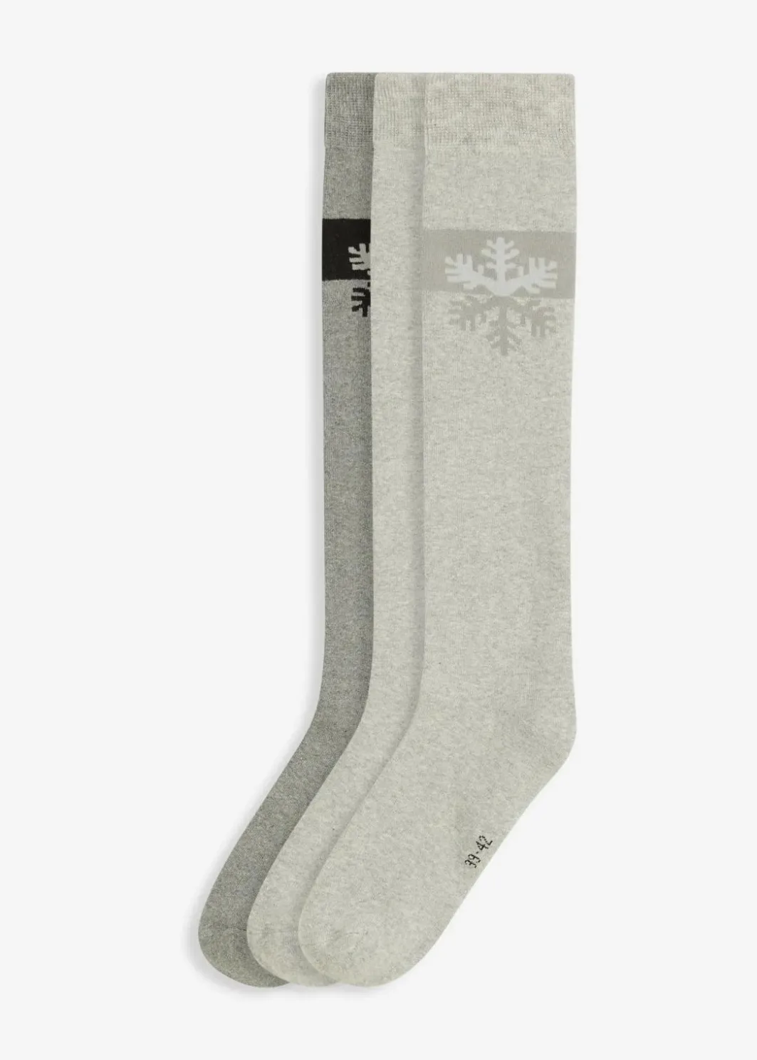 Clearance Thermo Kniestrümpfe mit weichem Innenfrottee mit Bio-Baumwolle (3er Pack) Damen Socken|Socken