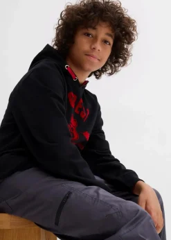 Kinder bonprix Jungen 9-16 Jahre·Jacken & Outdoor|Jungen 9-16 Jahre·Hosen|Thermo Loose Fit Cargohose mit Jerseyfutter
